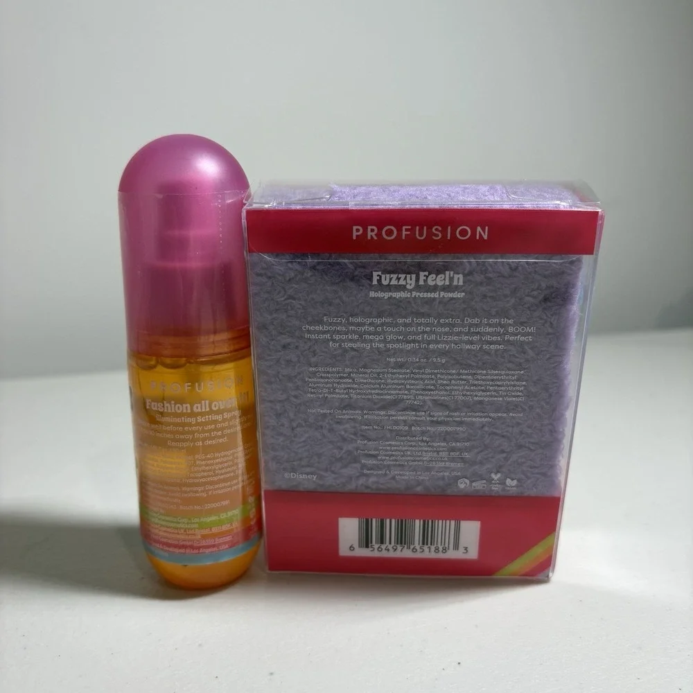 Lizzie McGuire Holographic Pressed Powder & Illuminating Setting Spray Y2K NEW